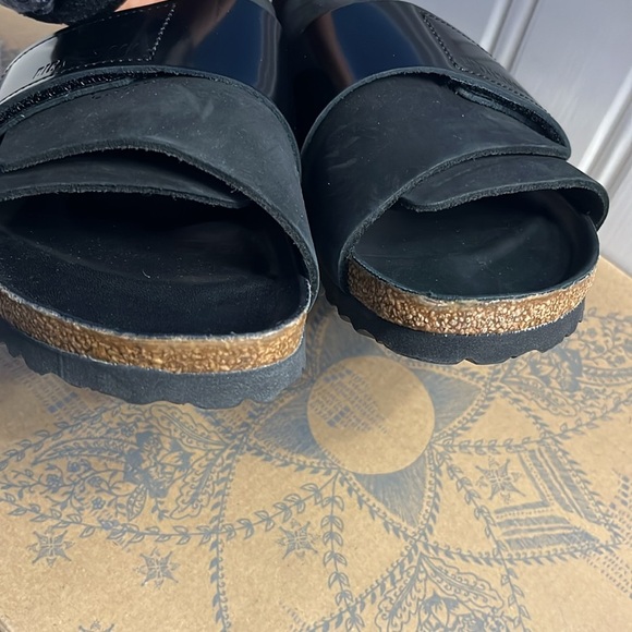 Birkenstock Kyoto Nubuck Leather Sandals Size 8 NEW - Picture 7 of 12